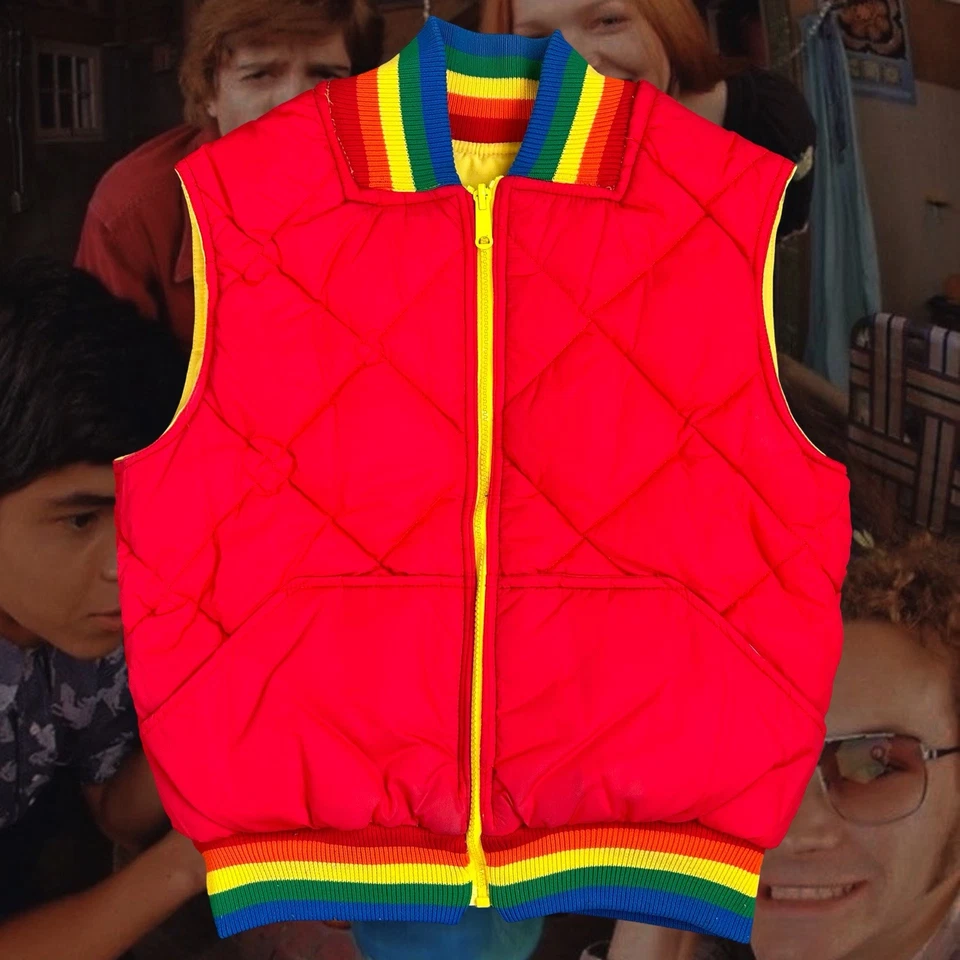 Chaleco Arco Iris Reversible Años 70 Sergio Valente Kelso That 70s Show Mujer’s Mediano. Foto 3 de 4