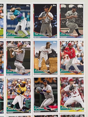 2024 Topps Archives HUGE LOT 117 CARDS Stars HOF Ohtani Judge NO DUPES #152-299 - Picture 8 of 17