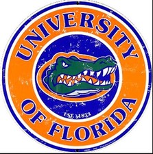 University of Florida Gators 12  Round Aluminum Sign