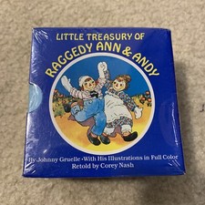 Little Treasury of Raggedy Ann Andy Box Set of 6 Sturdy Board Books 1984 Vintage