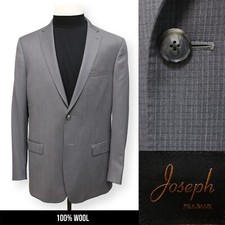 JOSEPH JOS A BANK mens gray slim fit sport coat suit jacket blazer 42 L