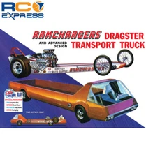 MPC 1/25 Ramchargers Dragster & Transporter Truck Plastic Model Kit MPC970