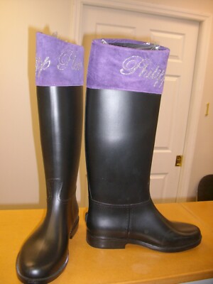 Philipp Plein Logo Women's Snow/Rain Boots, Sz:37. Italy