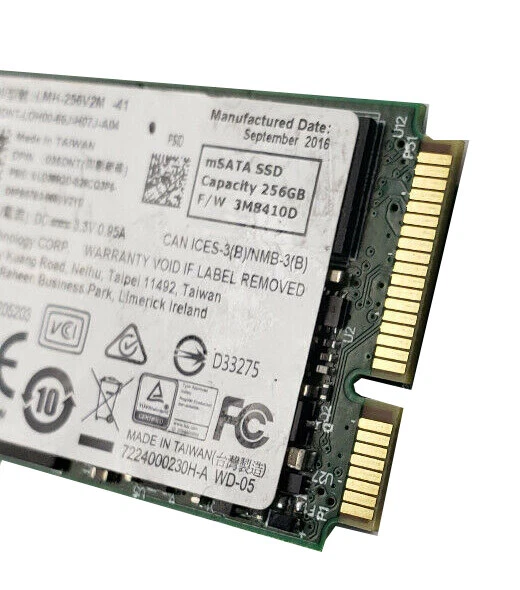 35DNT Lite-On LMH-256V2M Dell 256GB MSATA Solid State SSD JTKDJ - Image 2 of 4