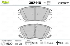 Valeo 302118 brake pad set, disc brake for Buick (SGM), Chevrolet, Holden, Opel, SAA