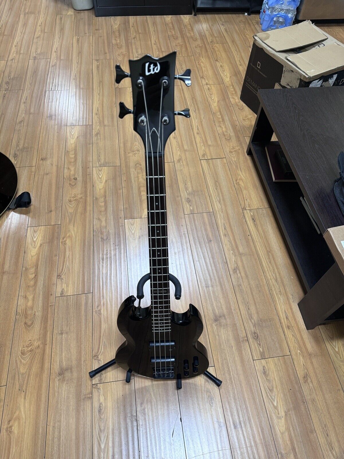 ESP VIPER 104 Bass Guitar Black LTD W/ Soft Case