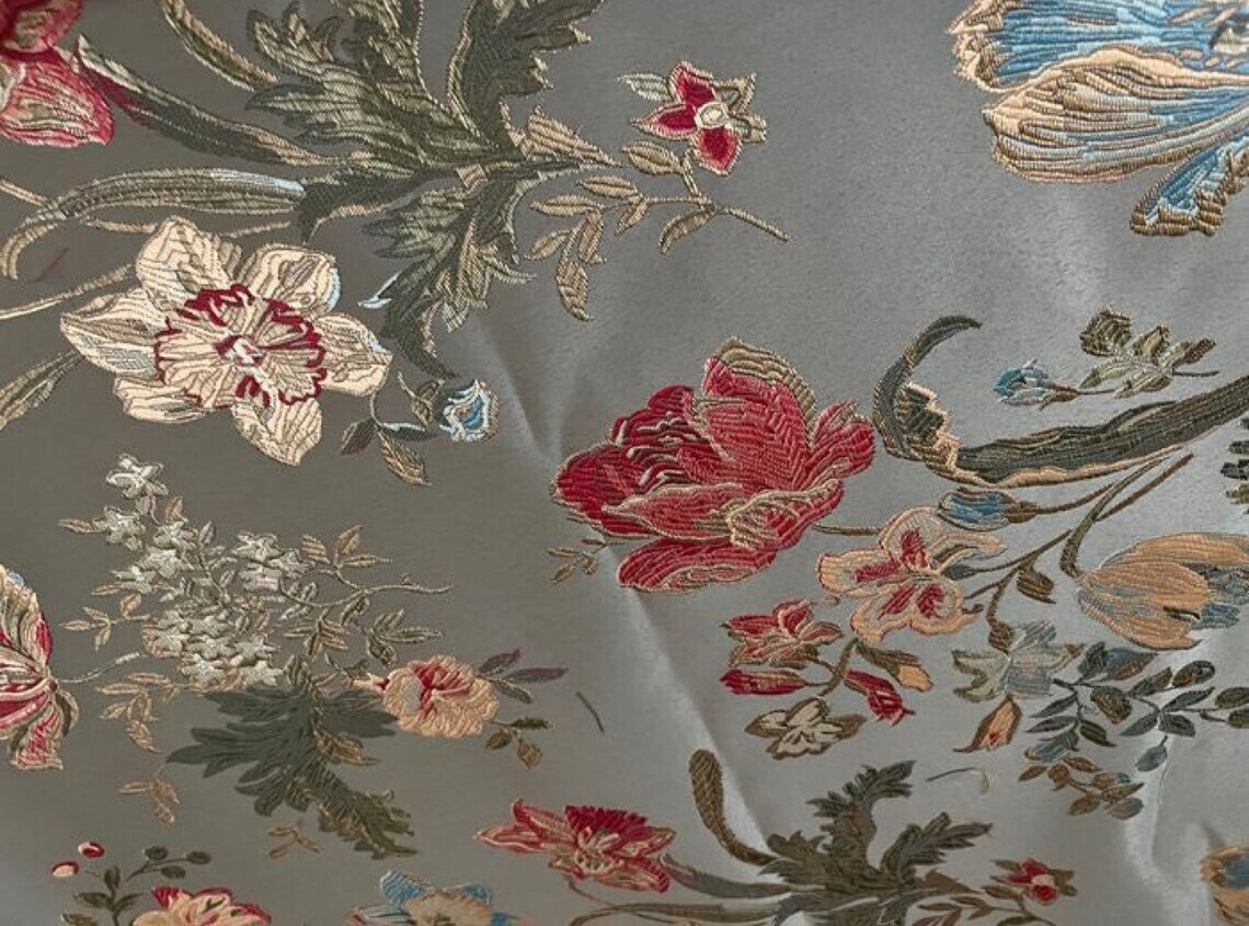 Damascus fabric STYLE San Leucio Printed Fabric, Italian Fabric 50x280cm