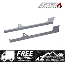 ARTEC Aluminum Rocker Body Armor ( Raw ) For '18-'25 Jeep Wrangler JLU 4 Door