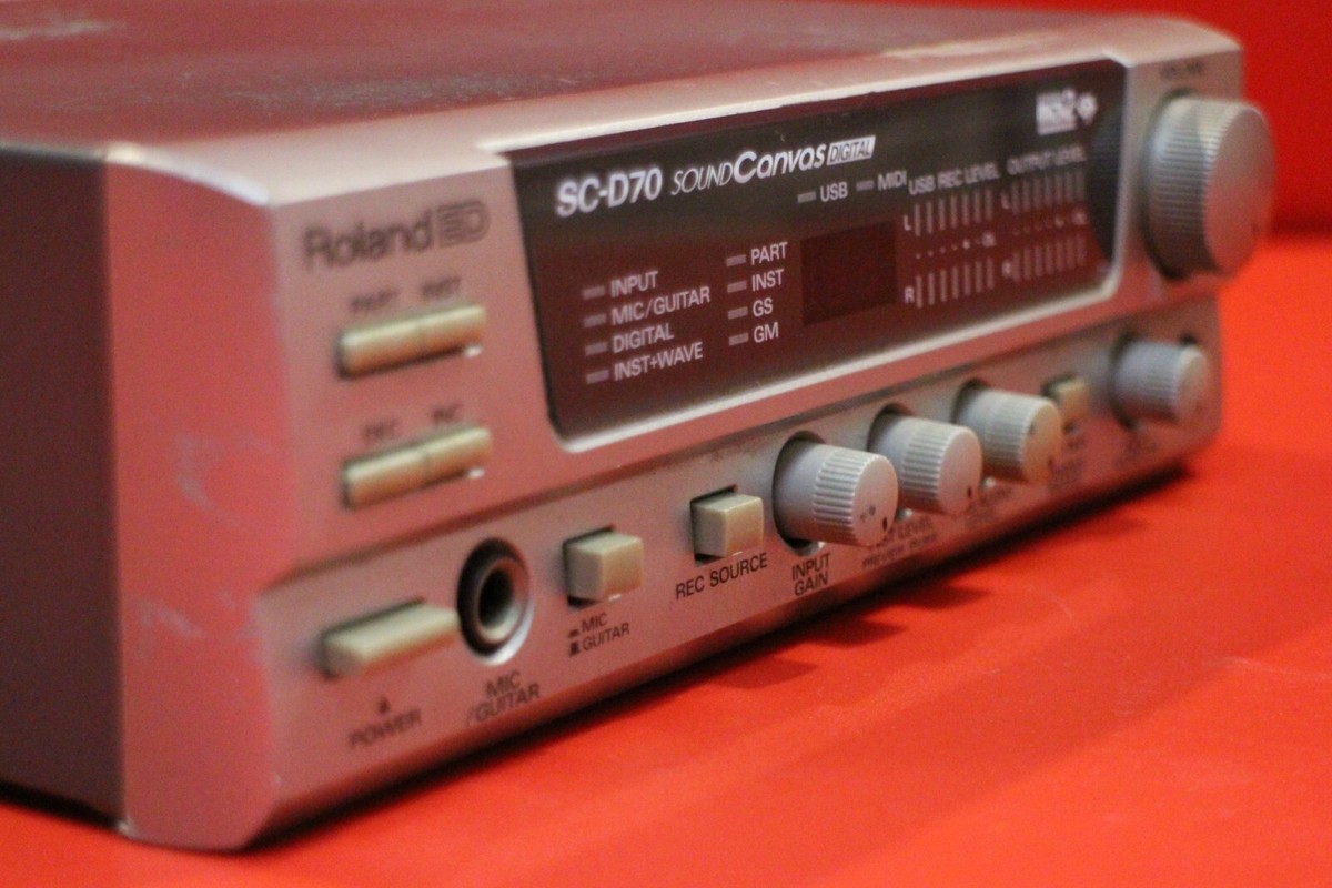 USED Roland SC-70D SC 70 D Sound Canvas Module Synth Rack U2288