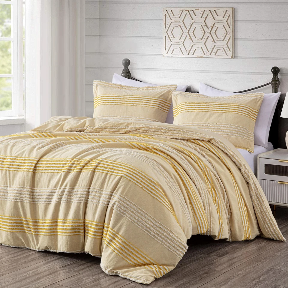 Juego de funda nórdica con cierre de botón jacquard clip de algodón Chezmoi Collection Momo Foto 2 de 4