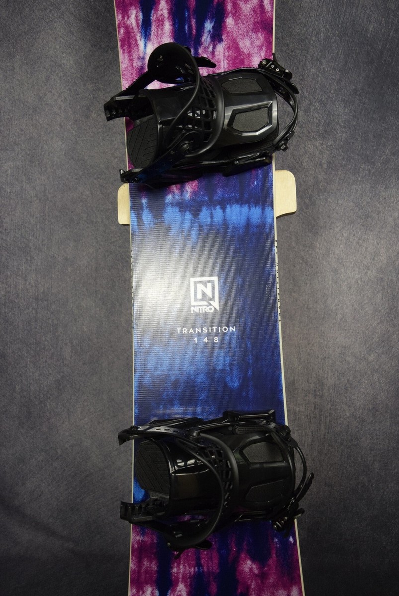 NEW NITRO TRANSITION SNOWBOARD SIZE 148 CM WITH NEW PICCO MEDIUM