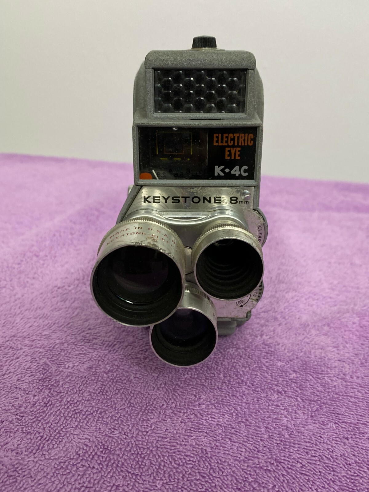 KEYSTONE 8mm K4C Electric Eye Movie Camera +Bell and Howell Electric