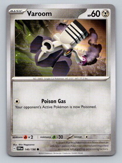 2023 Pokemon Card Scarlet & Violet Varoom 140/198