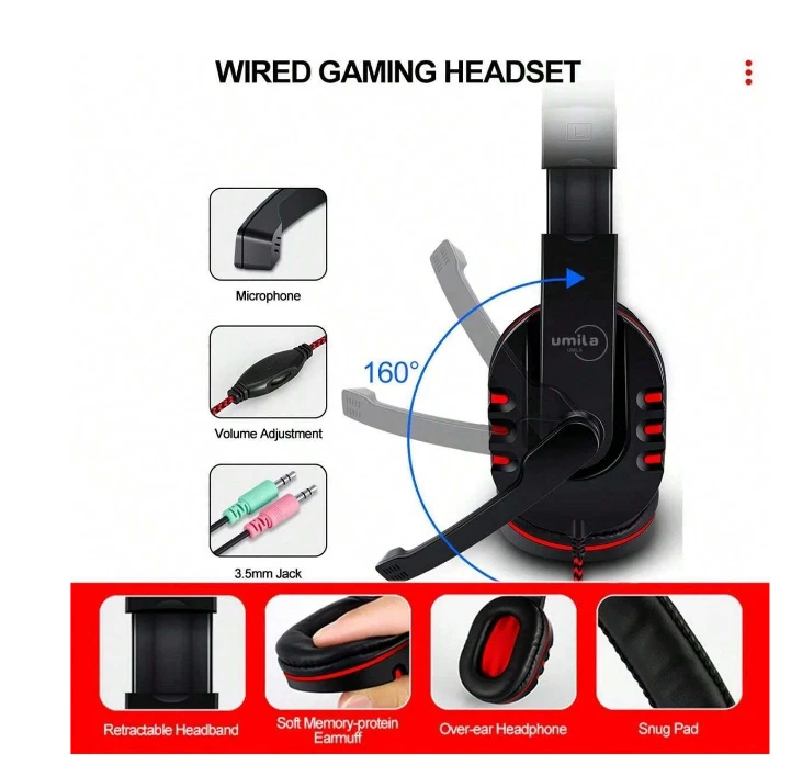 Four-piece T-WOLF Gaming Keyboard Wired LED RGB Backlight Bundle for PC Gamers - Image 3 of 4