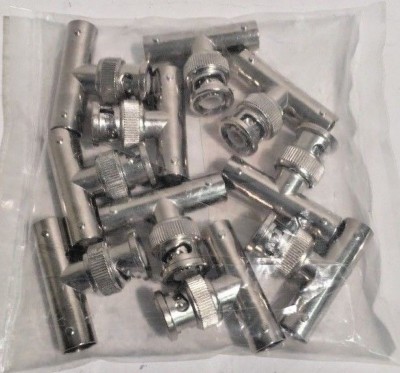 10 NEW AIM Electronics 27-8140 BNC Tee ADAPTER BNC 50 OHM BNC T (F-M-F)