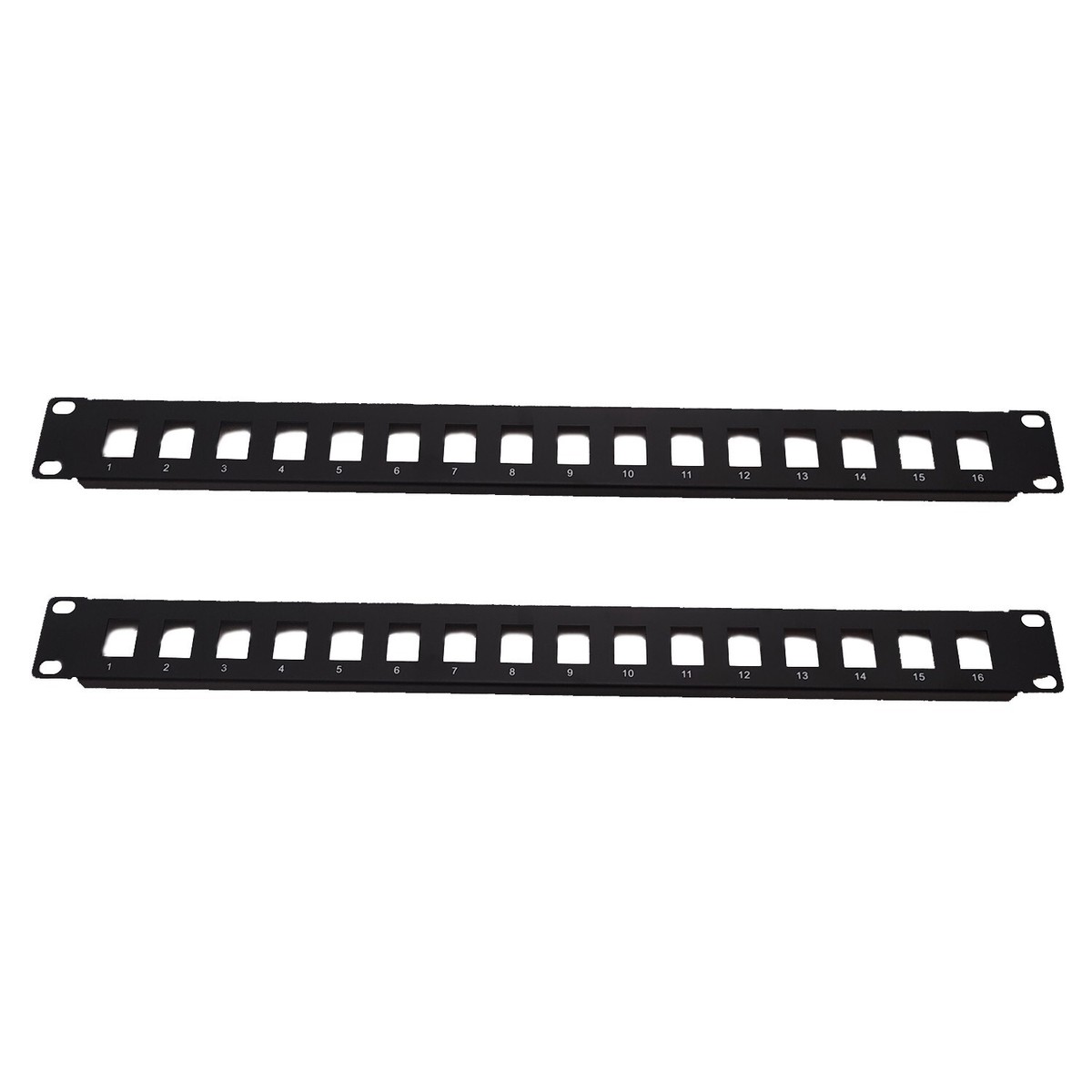 Keystone Rack Panel Keystone Jack Panel 1RU 16-Port Blank BNC Rack Panel — Rack Mount ...