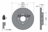 Bremsscheibe Volvo P. S40/V40 97-/CARISMA 00-