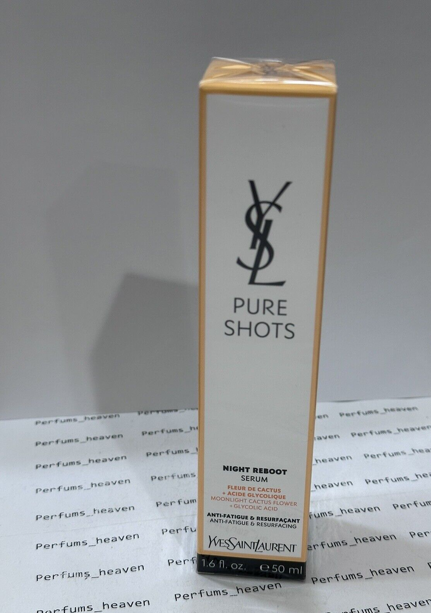 YSL Pure Shots Night Reboot Serum Anti-Age & Resurfacing 1.6 oz 50