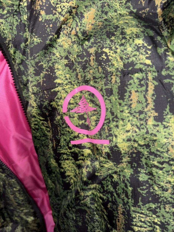 Jaqueta LRG reversível verde/rosa GG - Imagem 2 de 4