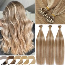 Highlight Nano Ring Human Hair Extensions Nano Beads Micro Loop Link Hair Thick