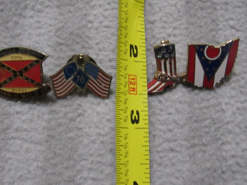 American Flag Americana collector pins used stars and stripes red white blue