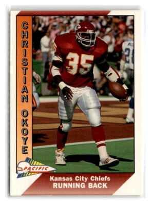 1991-Pacific-#214-Christian Okoye-Kansas City Chiefs