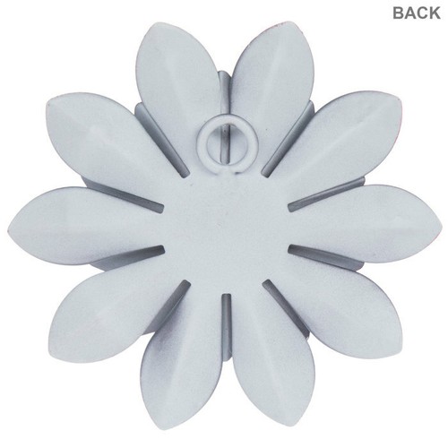 Blue or Purple Flower Metal Wall Decor - 4'' Diameter - Picture 11 of 11