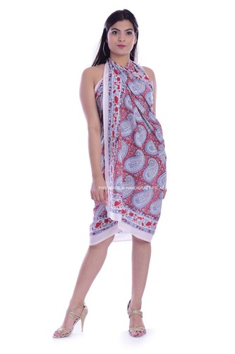 PAISLEY COTTON BEACH SARONGS 
