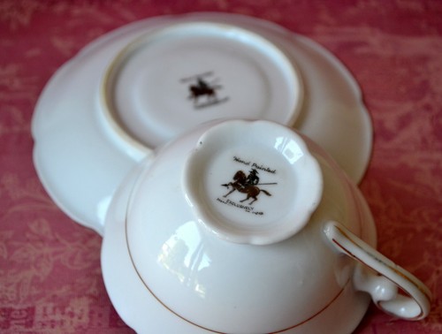 ANTIQUE OCCUPIED JAPAN HAND PAINTED ROSE IRIS FLOWERS TEACUP CUP SAUCER SET - Picture 5 of 6