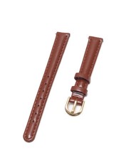 Voguestrap 12mm Polished Leather Watchband Fits Timex T2J761-T20433-T20071