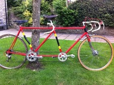 Vintage 1980 Raleigh 531 Frame Tandem 23 " Ft 22" Rr Brooks Saddles Ridable