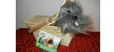 RARE WIZARD of OZ STUFFED TOTO DOG IN DOROTHY BASKET - COLLECTIBLE DISPLAY