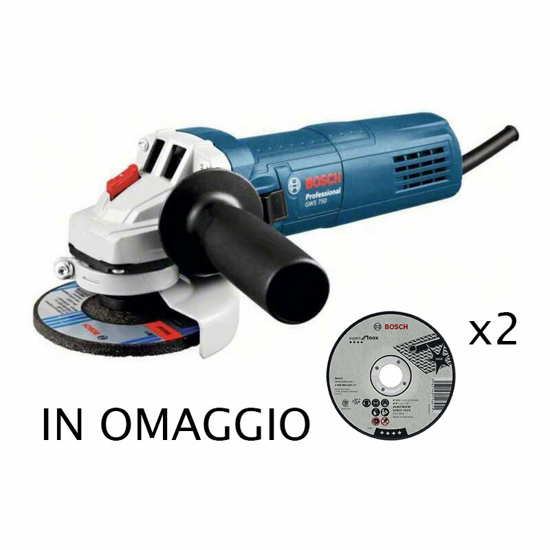 Smerigliatrice Bosch GWS 750 115mm in PRONTA CONSEGNA | Bosch 750W