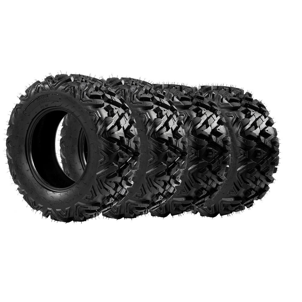 4pcs millionparts wheels Black TIRE ATV TIRES tubeless tires 25812