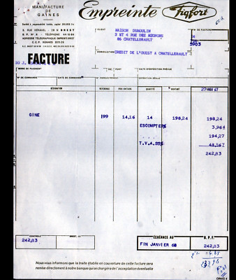 BREST (29) FACTORY OF UNDERWEAR / SHEATHS FIGFORT ''LE HER / IMPRINT'' in 1968