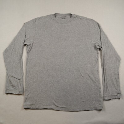 Skims Boyfriend Long Sleeve T-Shirt Dark Heather Gray Soft