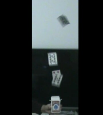The Electropulse Cardcase, a magic Motorized Card Fountain, in a cardbox, RED