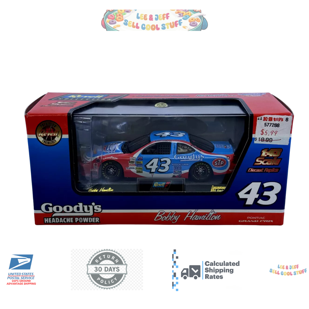 Revell Collection Diecast Replica 1/43 Bobby Hamilton #43 Pontiac Grand Prix 97'