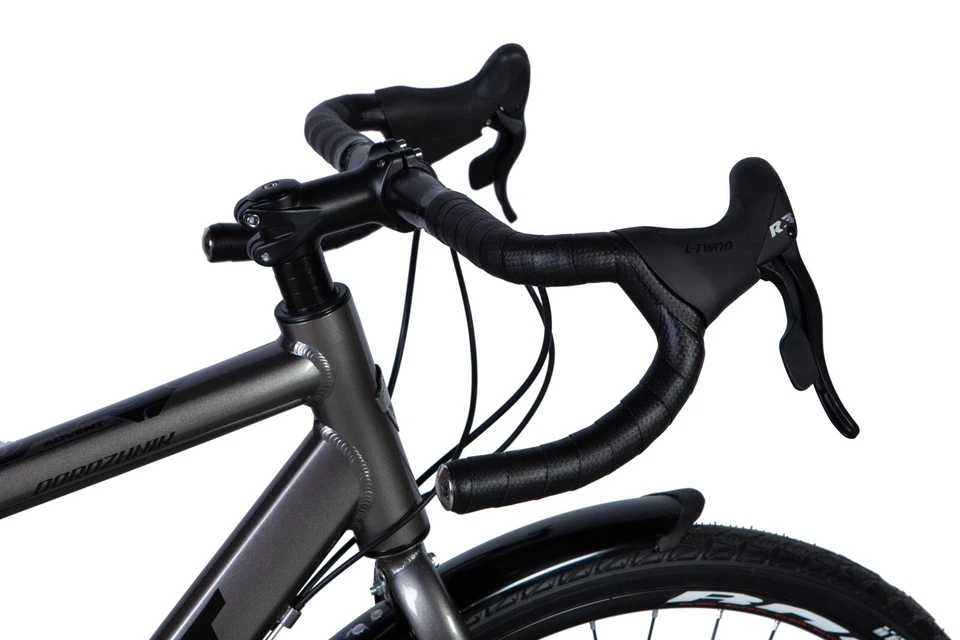 Gravelbike Fahrrad Trekking City 28" Stadt Gepäckträger Aluminium Grau RH 50 cm - Bild 4 von 4