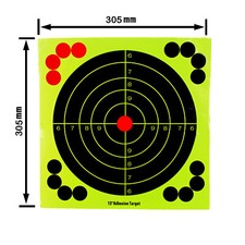 10/25/50 Pcs Adhesive Shooting Targets 12&rdquo; Splatter Shot Gun Paper Targets