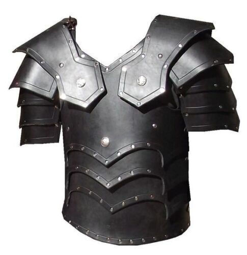 Leather Cuirass Armor Medieval Leather Armor Larp Cosplay Halloween Costume SCA - Picture 1 of 1