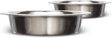 Stainless Steel Dog and Cat Bowls 2 Pack Neater Feeder Cat Deluxe or Cat Expre