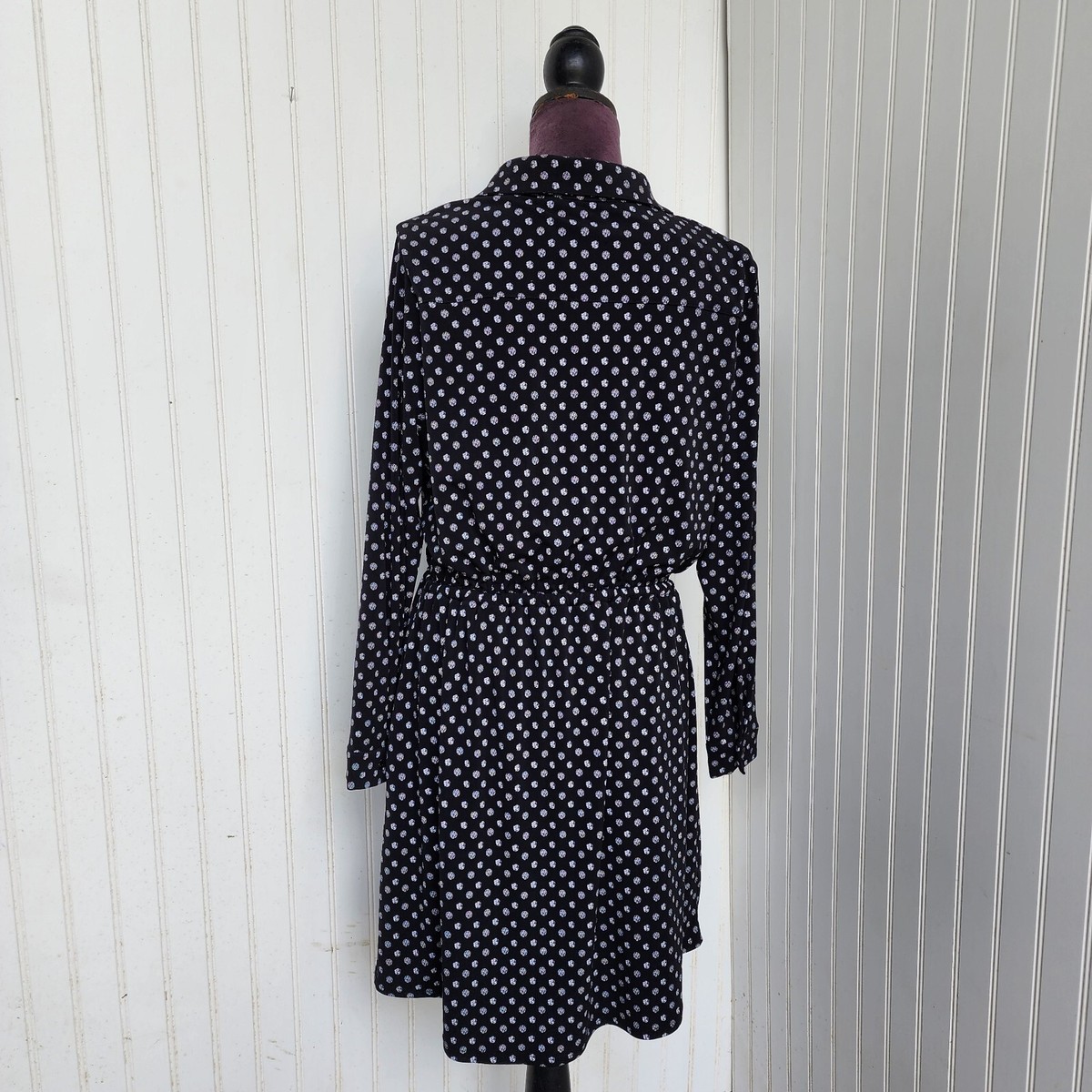 dress polka dot print shirt Carolina Herrera Polka Dot Shirt Dress in Ivory/Multi