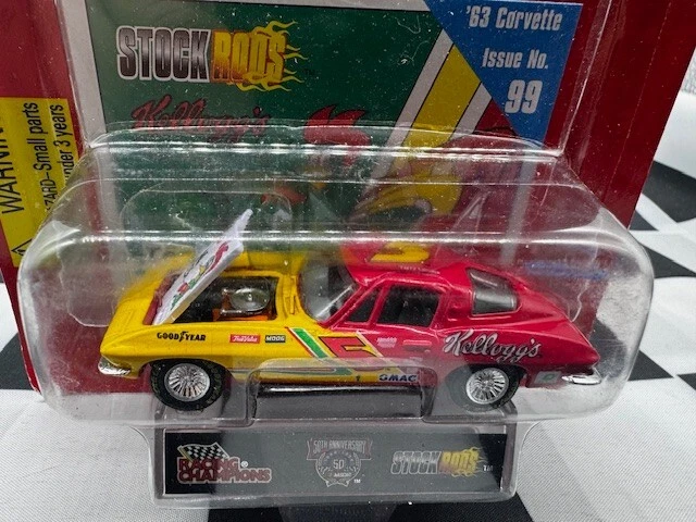 Racing Champions NASCAR Stock Rods '63 Chevy Corvette #5 Terry Labonte Kelloggs Foto 2 de 4