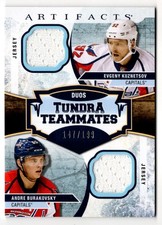 2017-18 Upper Deck Artifacts Tundra Teammates Duos Evgeny Kuznetsov/Andre