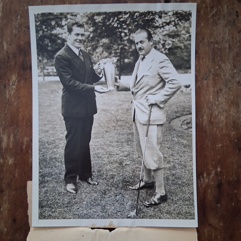 1930 Gene Tunney Original Wire Photo Briar Hills Country Club Ossining New York