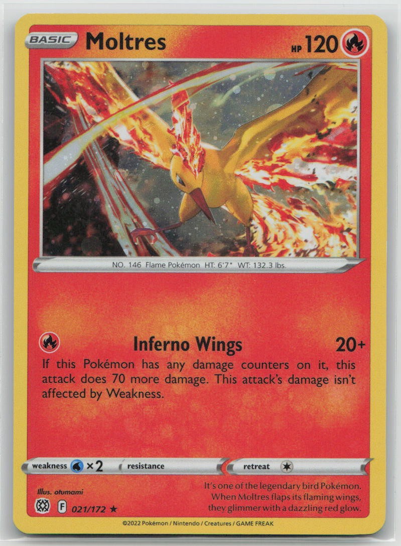 Moltres (Cosmos Holo) 021/172 Holo Miscellaneous Cards & Products Pokemon LP