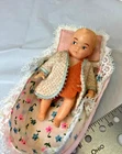 Barbie BabySits 953 Baby, Bassinet, Liner, Jacket, Pillow, Felt top Mattel Japan