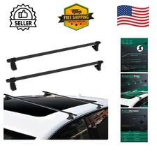 Lightweight Adjustable 54 Roof Rack Cross Bars - Easy Installation Included