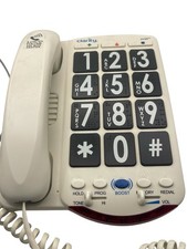 Clarity JV35 Amplified Braille Telephone Large Black Number Keys Loud Corded